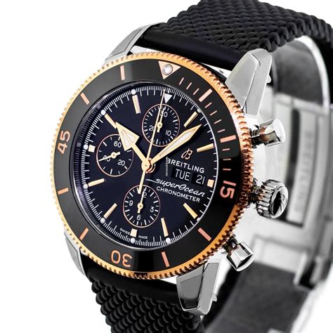 breitling superocean 42 rose gold|superocean heritage ii chronograph 44.